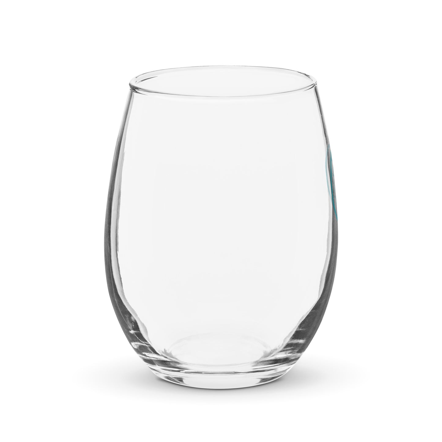 Stemless wine glass (blue logo)