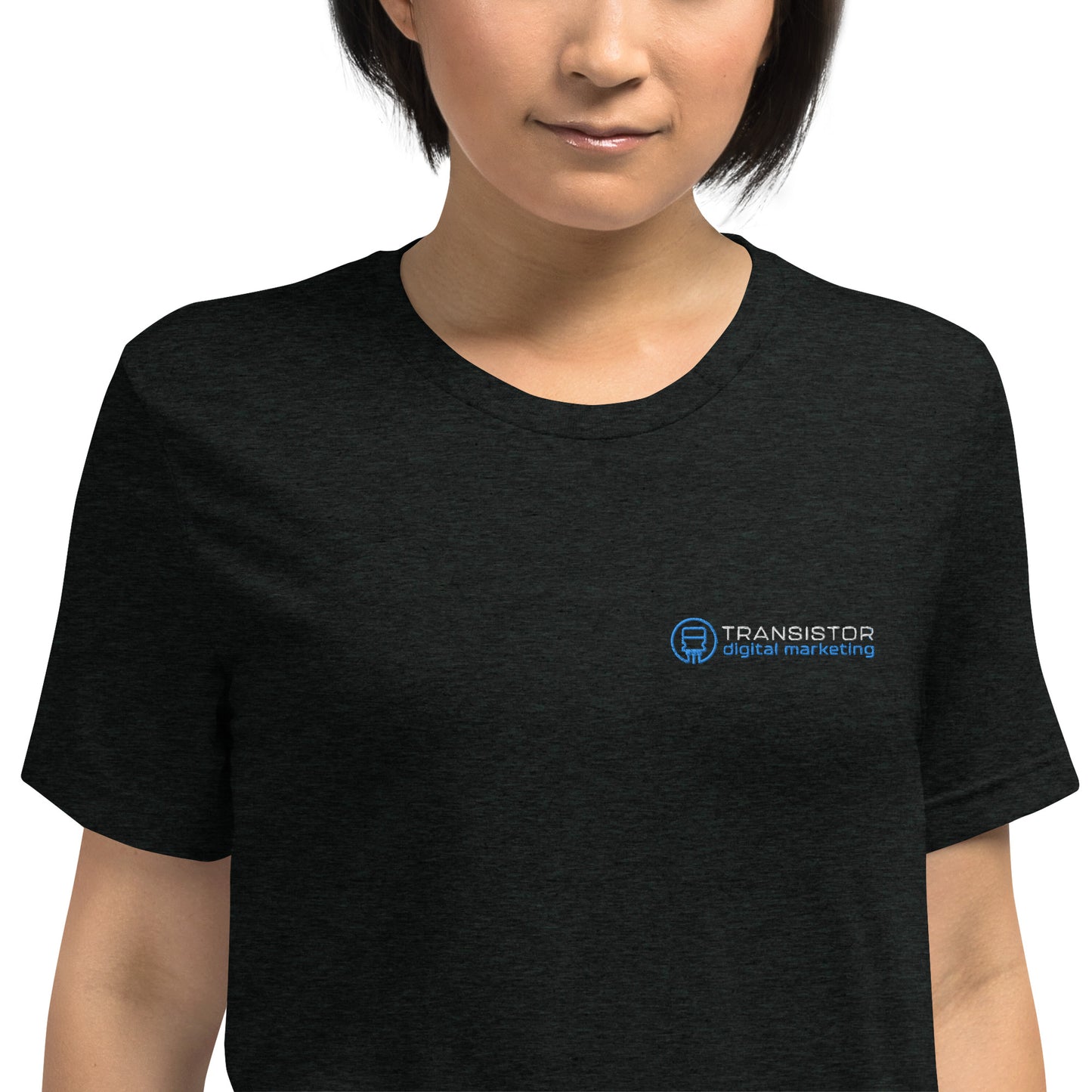 Tri-Blend T-Shirt - Blue-White Logo